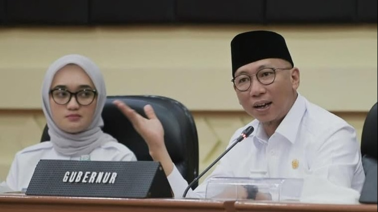 Gubernur Rahmat Mirzani dan Wakil Gubernur Lampung Jihan Nurlela.