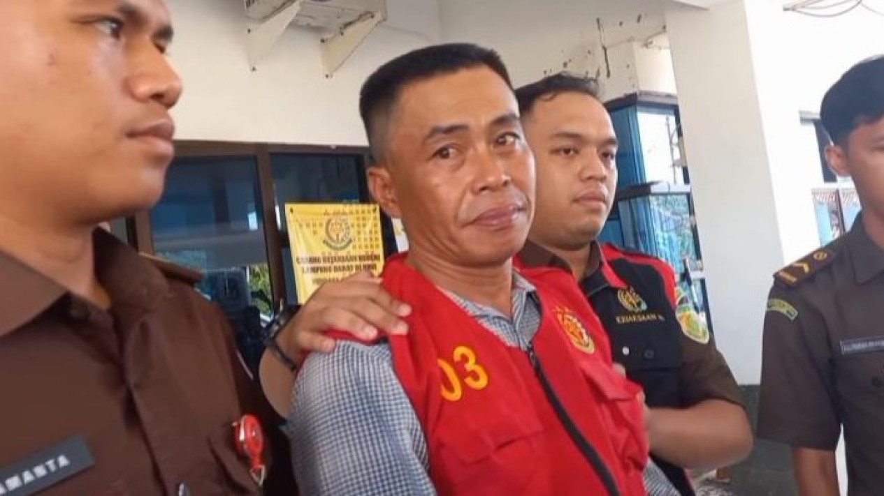 Yuzid, mantan Kepala Desa korupsi dana desa ditahan kejaksaan.