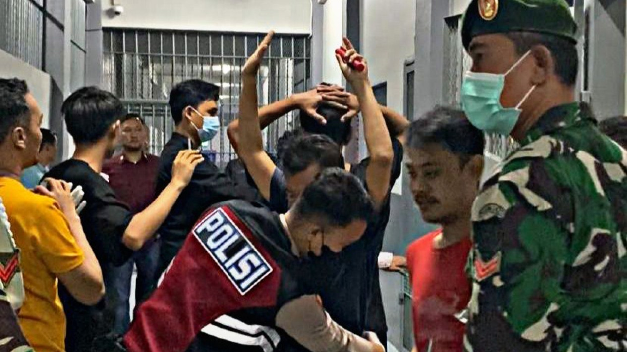 Razia Gabungan di Lapas Kalianda, Petugas Sita Barang Terlarang dari Kamar Warga  Binaan