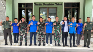 Jaga Kondusifitas Kota, KNPI Bandar Lampung Audiensi ke Kodim 0410/KBL