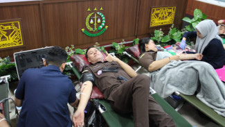 Kejari Bandar Lampung Gelar Donor Darah Peringati Hari Lahir Kejaksaan ke-80