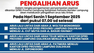 Besok! Satlantas Polresta Bandar Lampung Lakukan Pengalihan Arus, Antisipasi Aksi di DPRD Lampung
