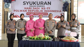 Dirgahayu ke-77 Polwan RI, Polres Pesawaran Rayakan dengan Syukuran Penuh Kebersamaan