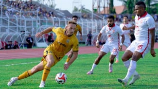 Malut United Curi Tiga Poin di Lampung