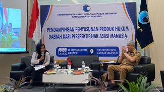 Kanwil Kemenkumham Lampung Gelar Pendampingan Produk Hukum Daerah, Cegah Peraturan Melanggar HAM