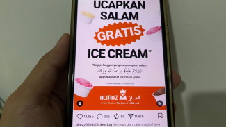 Ucapkan Salam Saat Masuk ke Outlet Almaz Fried Chicken Lampung Dapat Gratis Ice Cream