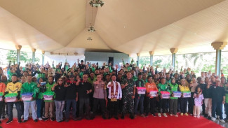 Kapolda Lampung Hadiri HUT KE-8 Gaspool Lampung, Apresiasi Kontribusi Driver Online Jaga Kamtibmas