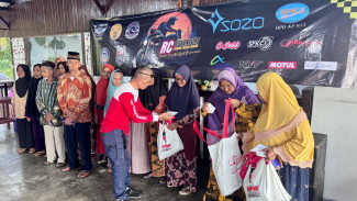 Eratkan Silaturahmi Sambil Berbagi, Komunitas RC Bikers Adventure Gelar Touring dan Bakti Sosial di Alau-Alau Kalianda