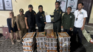 Petugas Gabungan Amankan Ratusan Satwa Liar Jenis Burung di Pelabuhan Bakauheni, Hendak Dikirim ke Jakarta