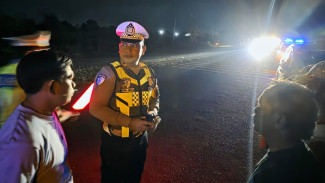 Polres Lampung Selatan Bubarkan Balap Liar di Sabah Balau, Kasat Lantas: Hentikan, Risikonya Sangat Besar
