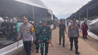 Jamin Keamanan Tabligh Akbar 'Indonesia Berdoa', Kapolres Lamsel dan Dandim Tinjau Langsung Lokasi