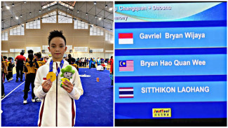 Atlet Muda Lampung Gavriel Bryan Wijaya 'Gasak' Emas di ASEAN School Games 2025