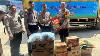 Tiba di Mapolda Sumbar, 14 Truk Bantuan Kemanusiaan Polda Lampung Siap Didistribusikan
