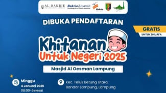 Khitanan untuk Negeri di Masjid Al Oesman Lampung, Dibuka Gratis untuk 85 Peserta, Buruan Daftar!!