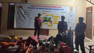Antisipasi Cuaca Ekstrem, Samapta Polres Tulang Bawang Siagakan Posko Bencana 24 Jam