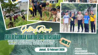HMI Lampung Selatan Gelar Aksi Bersihkan Kantor Pos Bersejarah 1883, Menuju Kalianda Heritage Project