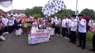 Semarak Syiar Islam: 3.590 Pelajar Ikuti Pawai Songsong Ramadhan di Lampung Utara