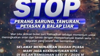 Tegas! Polsek Bumi Ratu Nuban Larang Aksi Perang Sarung, Tawuran, dan Petasan Selama Ramadan