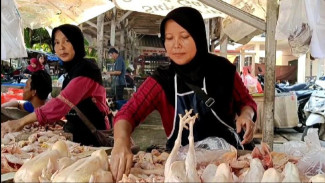 Harga Ayam Potong di Pasar Way Kandis Naik Signifikan, Diprediksi Tembus Rp41 Ribu Saat H-2 Idul Fitri