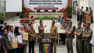 Realisasi Pengadaan Pemprov Lampung Capai Rp1,4 Triliun, Tertinggi Kedua di Indonesia