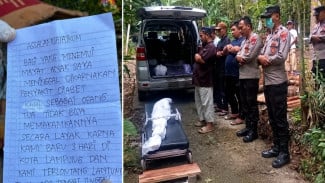 Orang Tua di Lampung Selatan Tinggalkan Jenazah Anak dalam Kardus Bersama Surat Wasiat