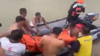 Selamatkan Teman Hanyut di Way Sekampung, Agam Ditemukan Tewas, Faris Masih Dicari