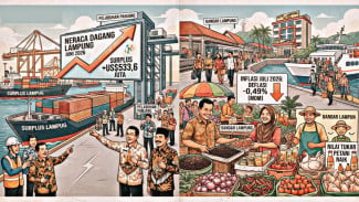 Di Tengah Perlambatan Ekonomi, Lampung Justru Cetak Surplus Dagang US$533 Juta