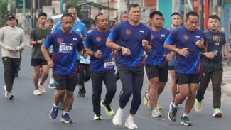 Diikuti 2.800 Pelari, Fun Run HUT ke-81 TNI Semarakkan Tugu Adipura Bandar Lampung