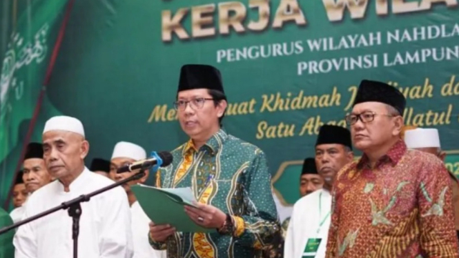 Ketua PWNU Prof Wan Jamaluddin, Saat Muskerwil NU Lampung