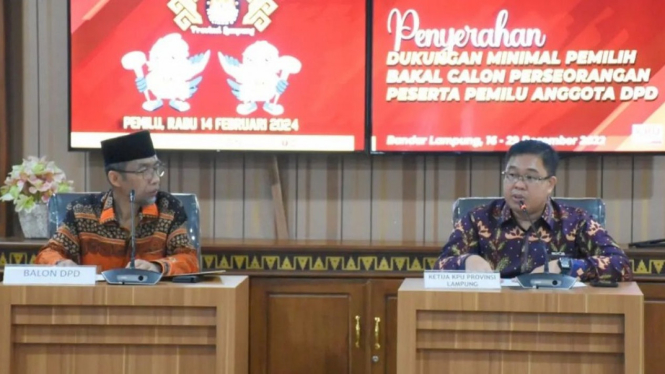 20 Bacalon DPD Lampung Lanjut Bersaing dalam Pemilu 2024