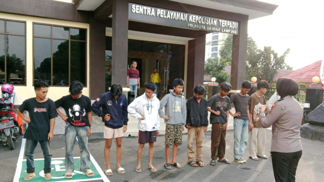 Sat Binmas Polresta Bandar Lampung Lakukan Pembinaan 10 Orang Remaja