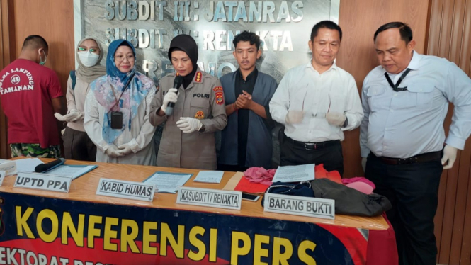 Ditreskrimum Polda Lampung menggelar Konferensi Pers