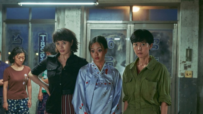 Adegan dari film aksi kejahatan Smugglers karya Ryoo Seung wan
