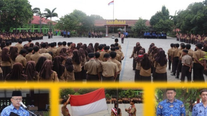 Peringati Hari Pahlawan, Sekolah MTsN 1 Lampung Selatan Adakan Upacara