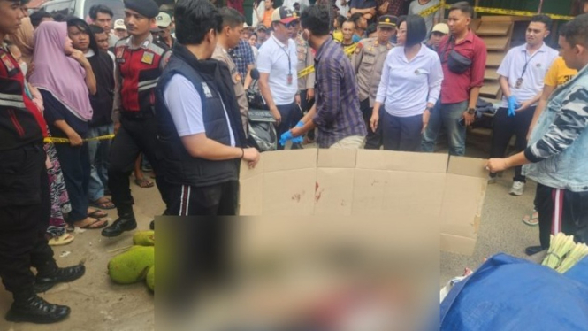 Polisi Olah TKP Kasus Penikaman di Pesawaran, Lampung