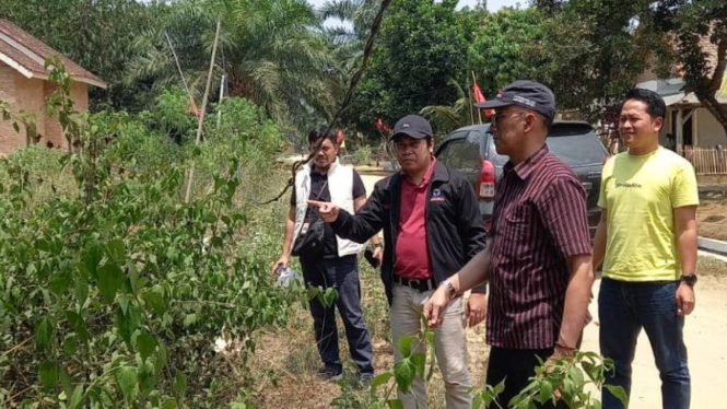 Ombudsman RI Perwakilan Lampung tinjau lokasi kurangnya tiang listrik