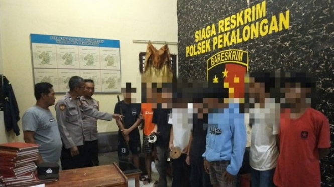 Polres Lampung Timur Amankan Belasan Remaja yang Hendak Tawuran