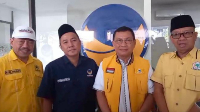 DPW Nasdem Lampung menyambut kedatangan Hanan A Rozak