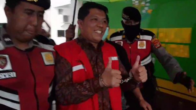 Inspektur Lampung Utara, M. Erwinsyah ditetapkan tersangka.