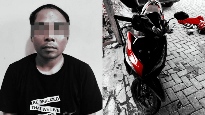 Kolase foto pelaku dan barang bukti