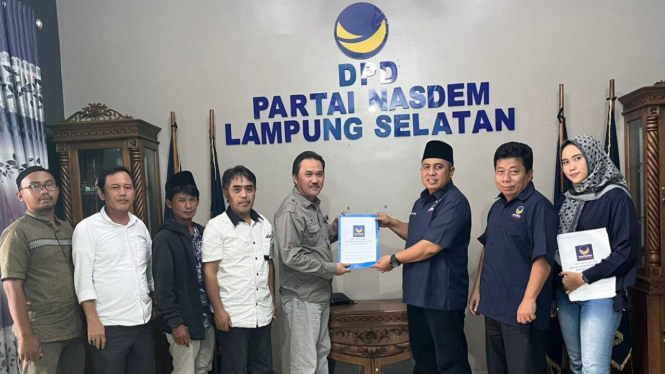 Kadis PUPR Lampung Selatan Hasbie Aska mendaftar Balonkada.