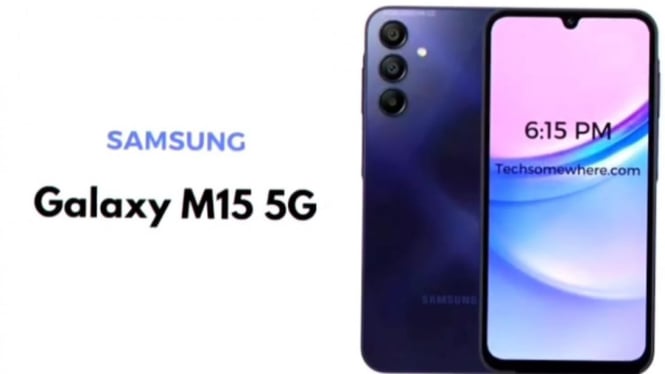 Tampilan Samsung Galaxy M15 5G.