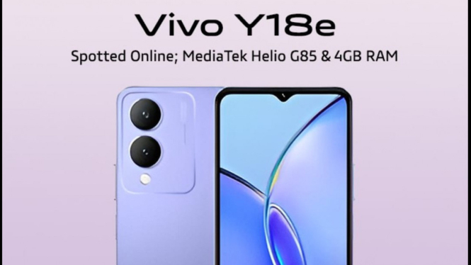 Vivo Y18e, HP harga 1 jutaan