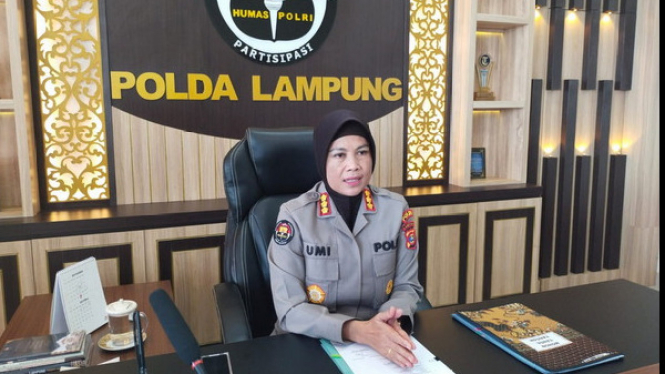 Kabid Humas Polda Lampung, Kombes Umi Fadillah.
