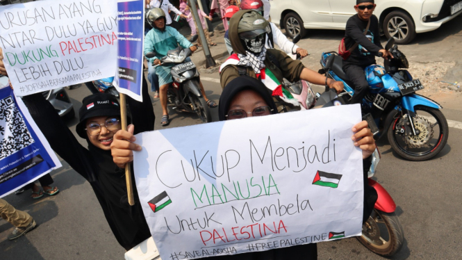 Aksi Solidaritas Kemanusiaan Lampung Bersama Palestina Jilid II