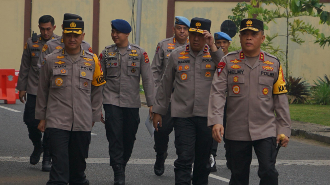 Irjen Pol Helmy Santika bersama Pejabat Utama Polda Lampung.
