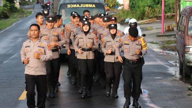 Polres Lampung Barat menerima 15 Personel Bintara Remaja.