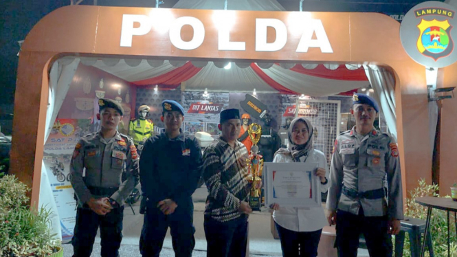 Polda Lampung meraih penghargaan di Pekan Raya Lampung 2024.