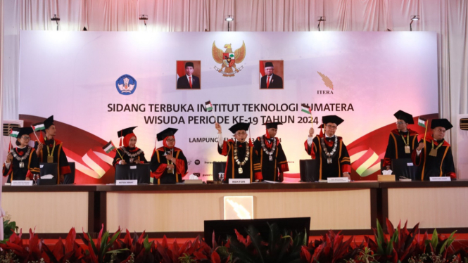 Institut Teknologi Sumatera (Itera) menggelar upacara wisuda ke 19.