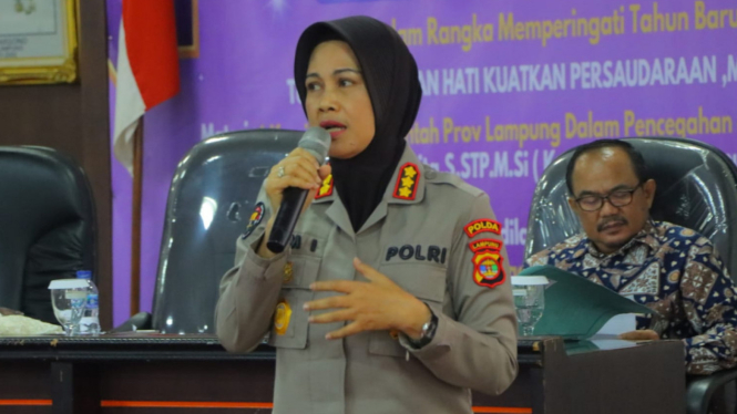 Kabid Humas Polda Lampung, Kombes Umi Fadilah Astutik.